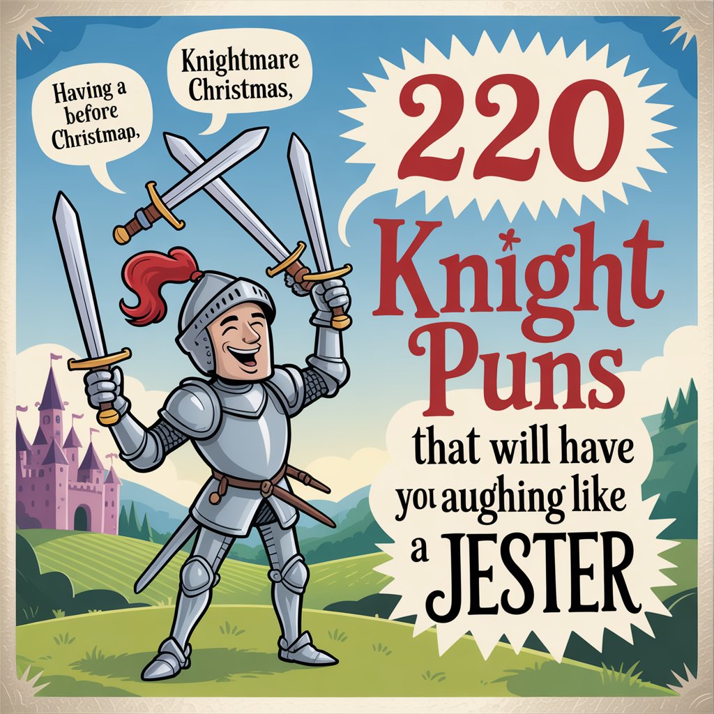 220 Knight Puns That Will Have You Laughing Like a Jester