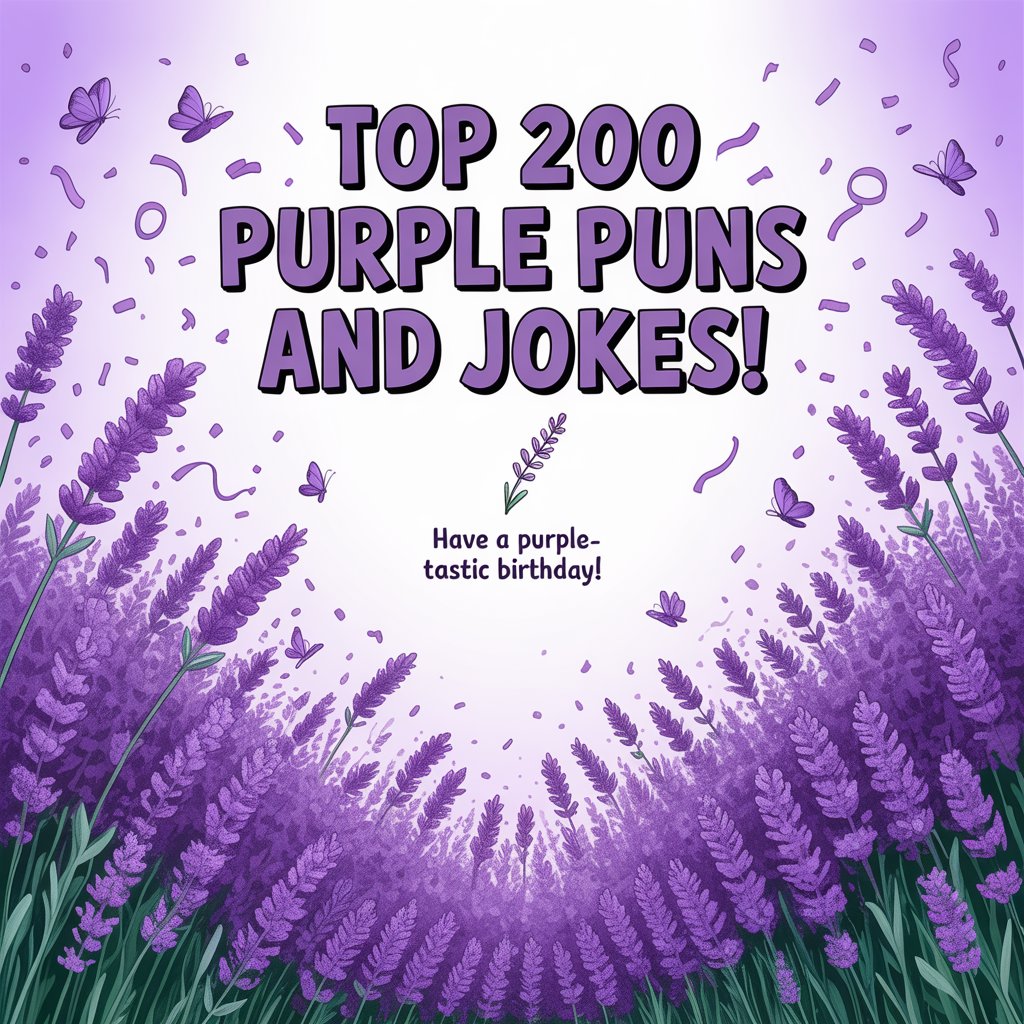 Top 100 Purple Puns and Jokes That Will Make You Laugh in Color